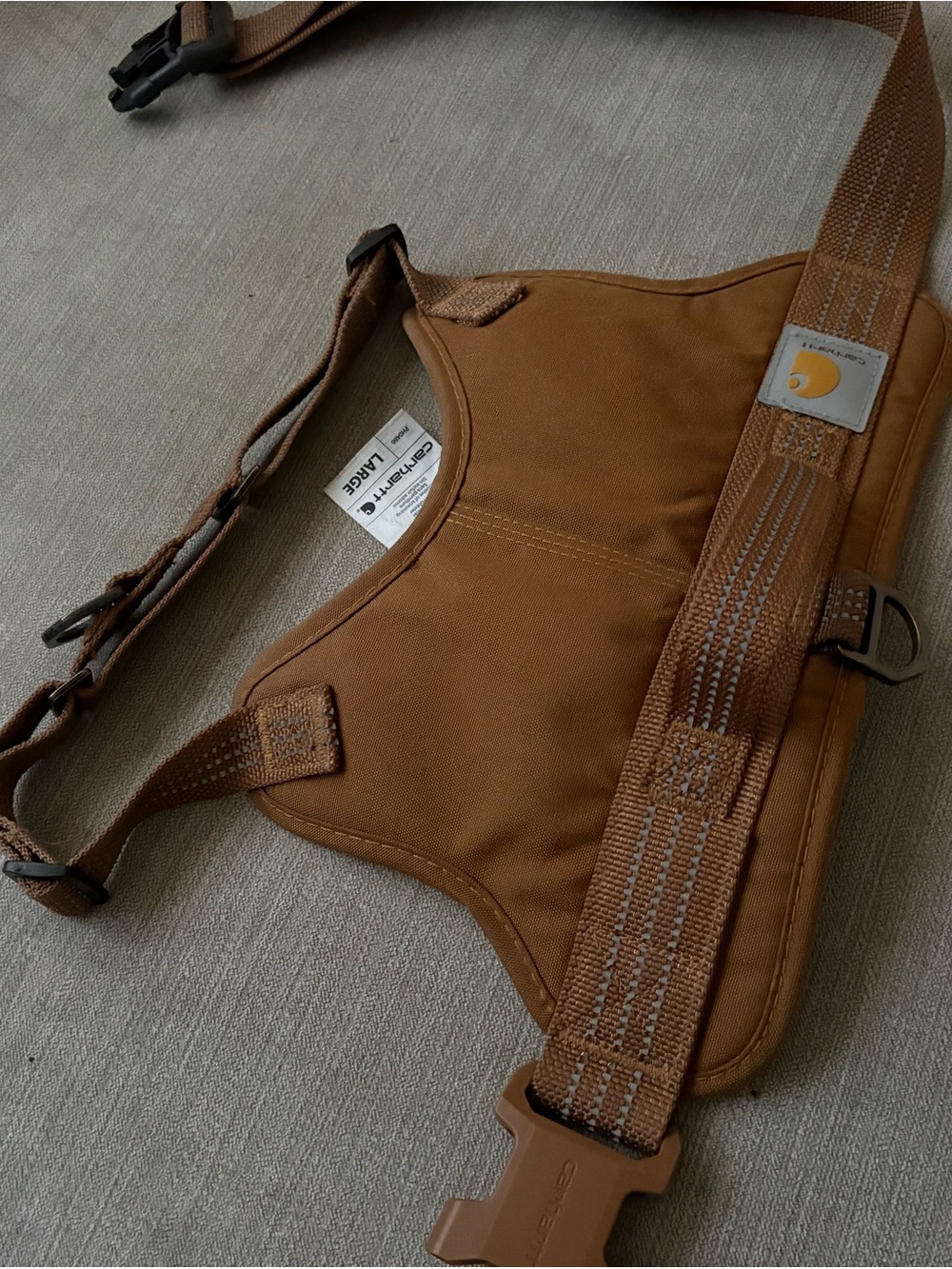 Carhartt Workwear Dog Harness — Carhartt Brown with Tan Webbing - Picture 4 of 9